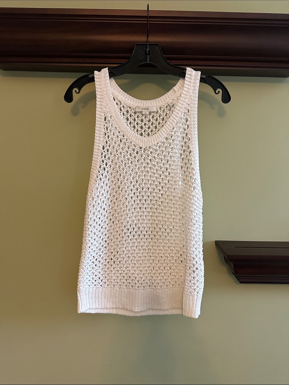 Vince. Cotten Mesh Tank size small